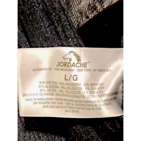 Women's (Junior's) Jordache Long Sleeve Smart Denim Jumpsuit Dark Emzyme L - Picture 4 of 5